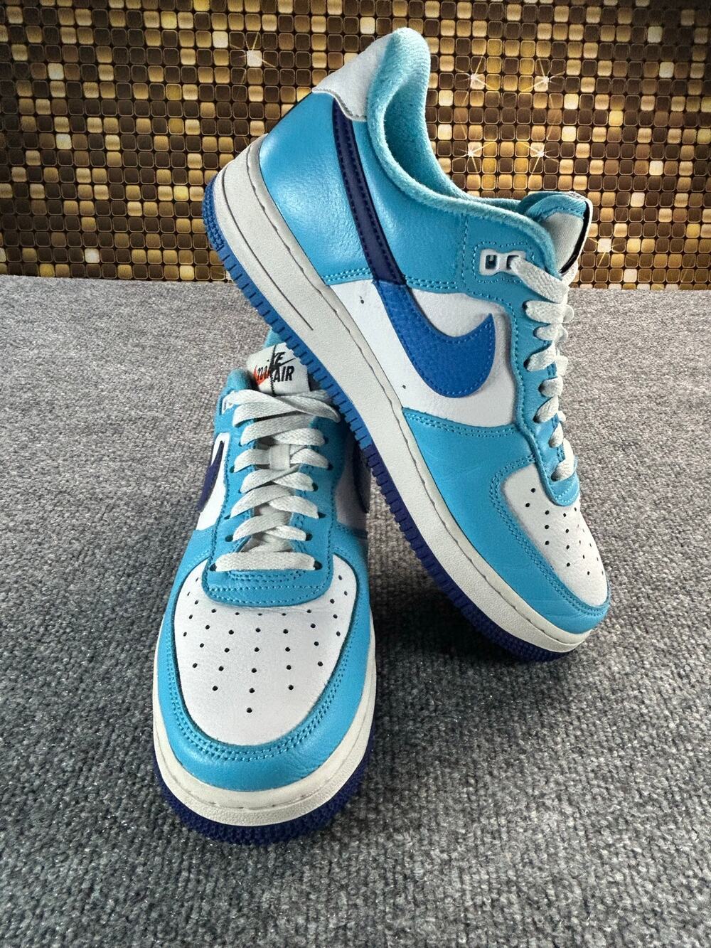Nike Air Force 1 '07 LV8 University Blue Deep Royal White Men's Size 8 Sneakers